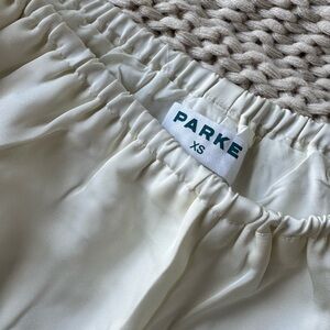 Parke silk pants from bridal drop